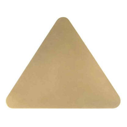 Darwin Triangular Aged Brass Top Side Table