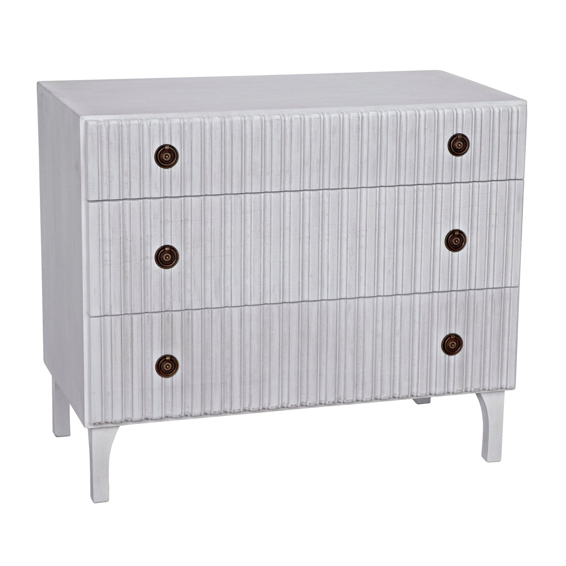 Daryl Wood White Dresser-Dressers-Noir-Sideboards and Things