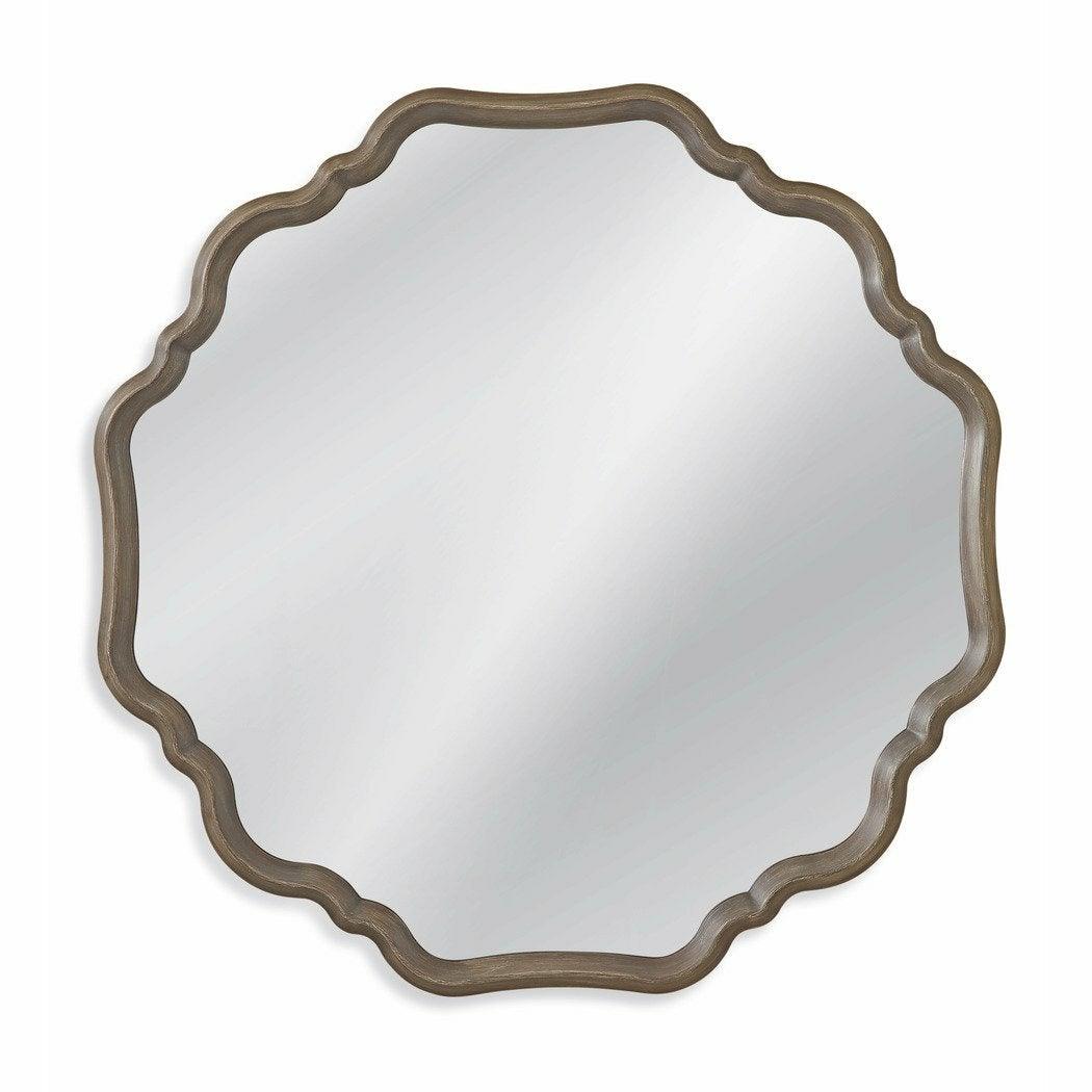 Davenport 40" Round Grey Wall Mirror Wall Mirrors Sideboards and Thangs By Bassett Mirror