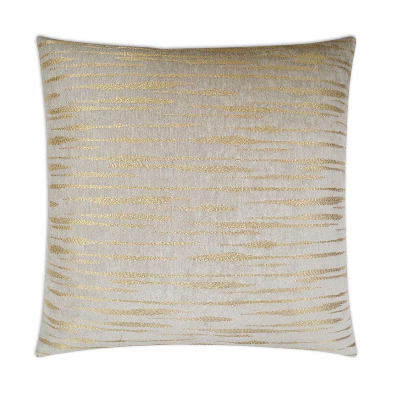 D.V. Kap Davos Fog Brown Throw Pillow With Insert