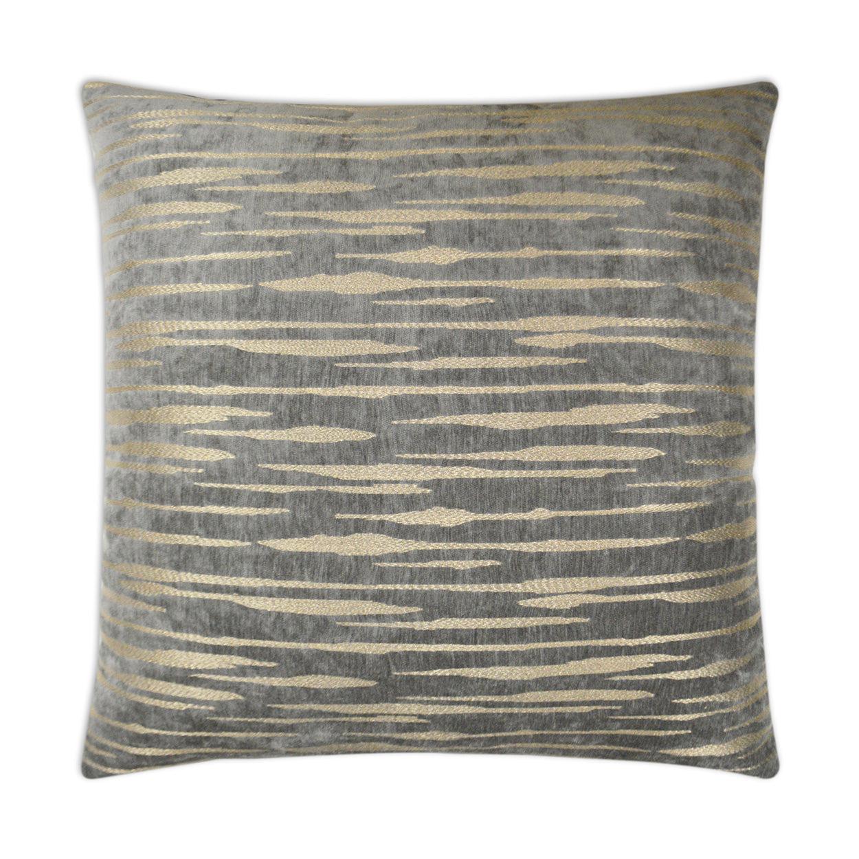 D.V. Kap Davos Smoke Grey Throw Pillow With Insert