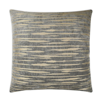 D.V. Kap Davos Smoke Grey Throw Pillow With Insert