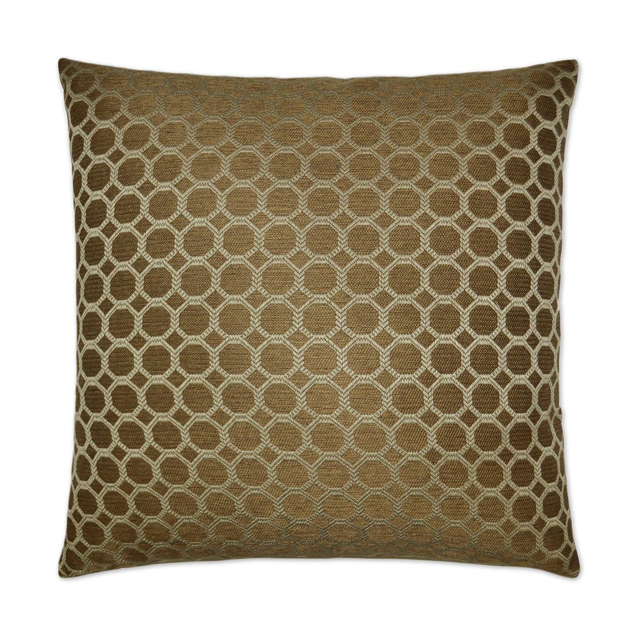 D.V. Kap Dax Pecan Brown Throw Pillow With Insert