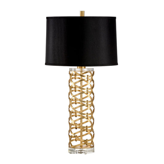 Wildwood Dazzling Geomettric Patterned Gold Table Lamp