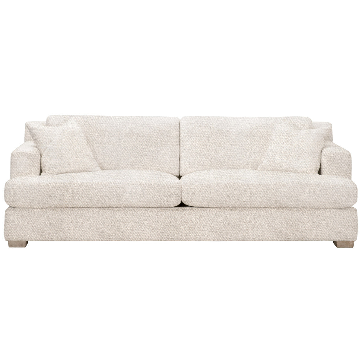 Essentials For Living 92" Dean California Wood Off-White Casual Sofa