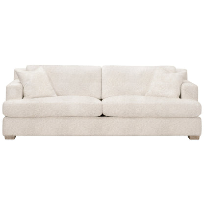 Essentials For Living 92" Dean California Wood Off-White Casual Sofa