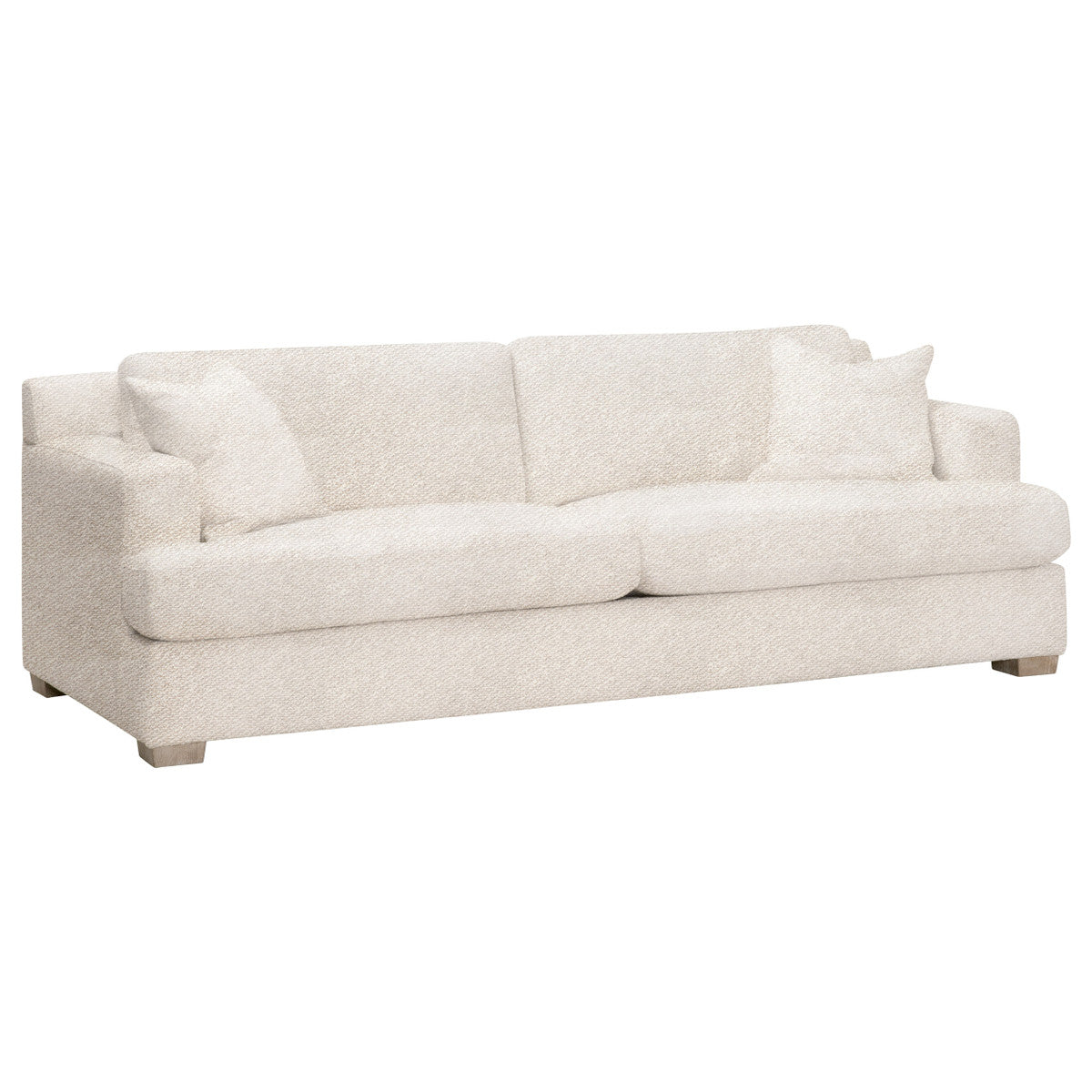 Essentials For Living 92" Dean California Wood Off-White Casual Sofa