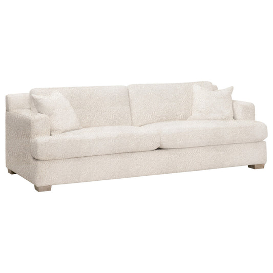 Essentials For Living 92" Dean California Wood Off-White Casual Sofa
