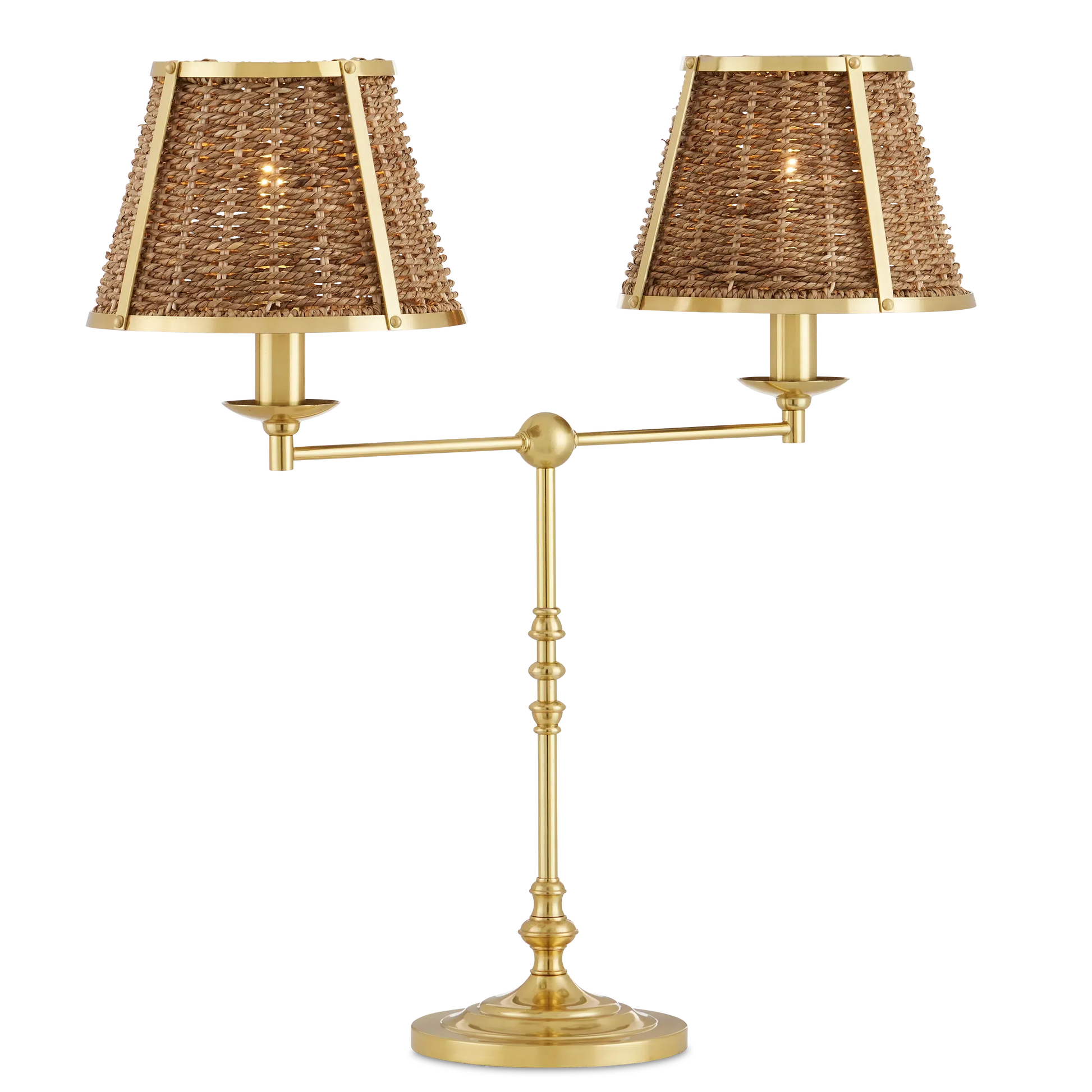 Deauville Desk Lamp-Table Lamps-Currey & Co-Sideboards and Things