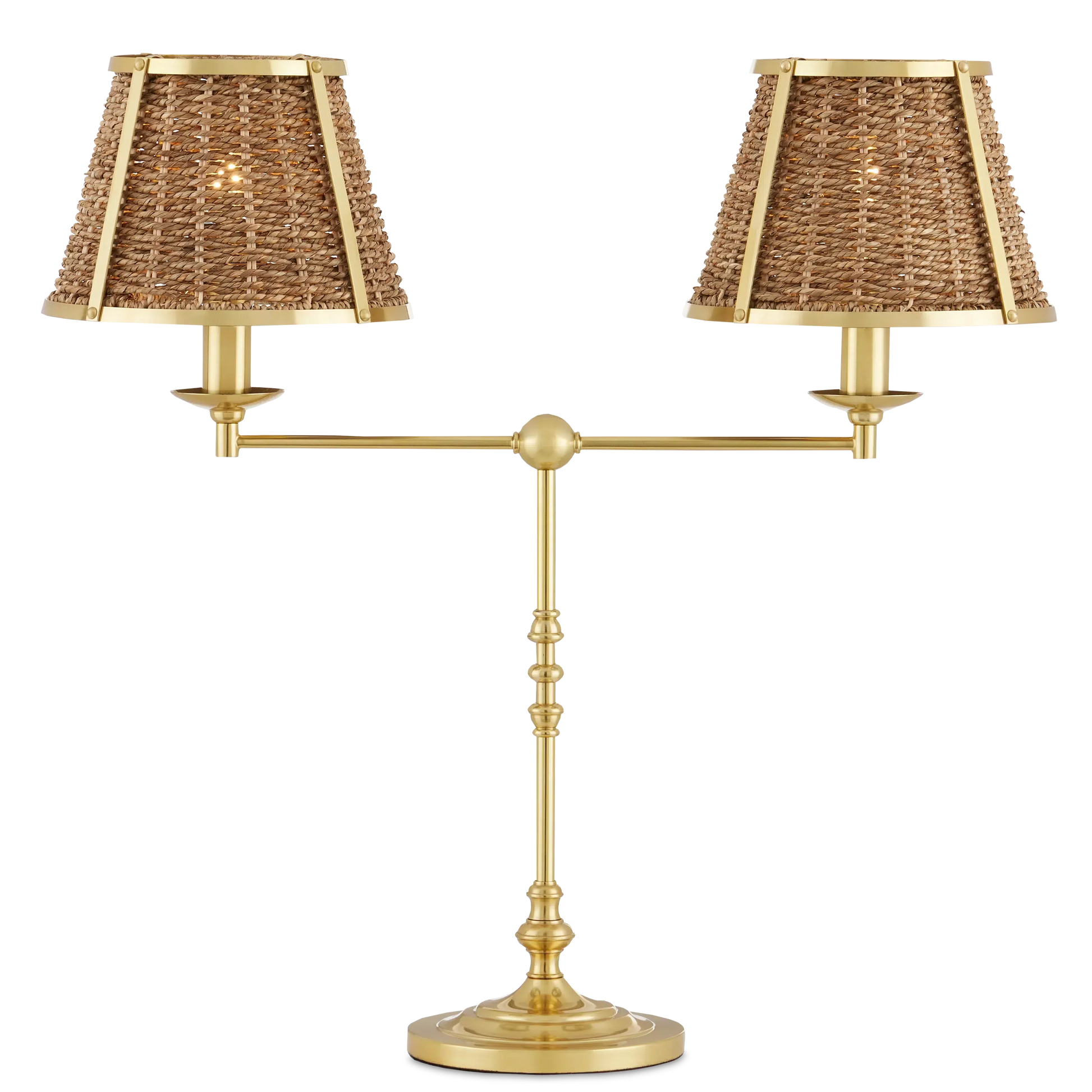 Deauville Desk Lamp-Table Lamps-Currey & Co-Sideboards and Things