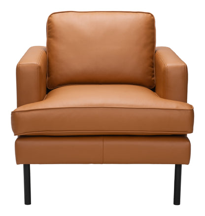 Decade Armchair Brown-Club Chairs-Zuo Modern-LOOMLAN