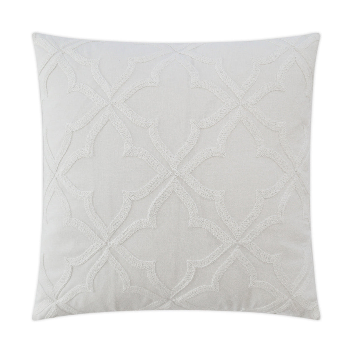 D.V. Kap Decco White Throw Pillow With Insert