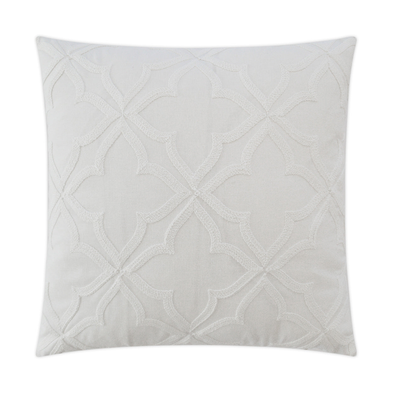 D.V. Kap Decco White Throw Pillow With Insert