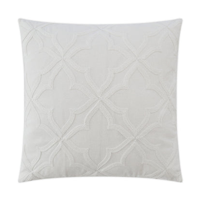 D.V. Kap Decco White Throw Pillow With Insert