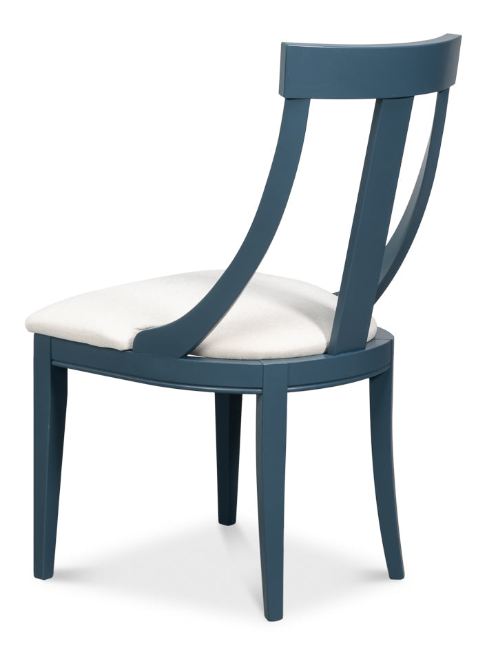 Sarreid Deco Fabric Armless Dining Chair 2PC