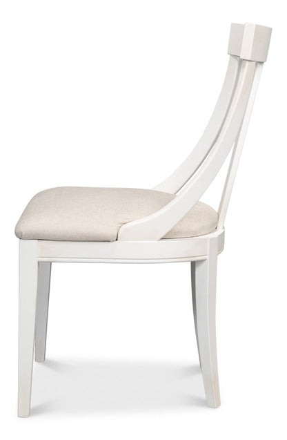 Sarreid Deco Fabric Armless Dining Chair 2PC