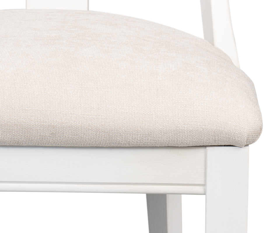 Sarreid Deco Fabric Armless Dining Chair 2PC