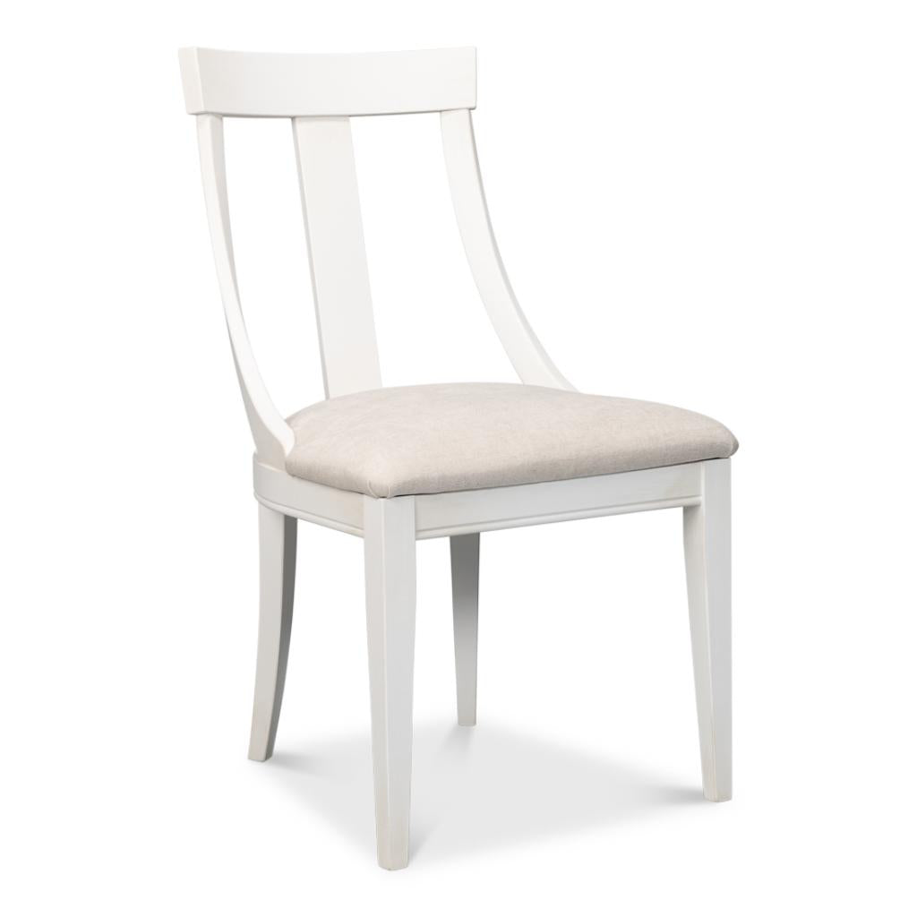 Sarreid Deco Fabric Armless Dining Chair 2PC