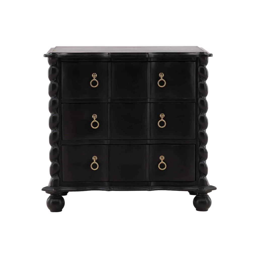 Deeds Wooden Black Chest