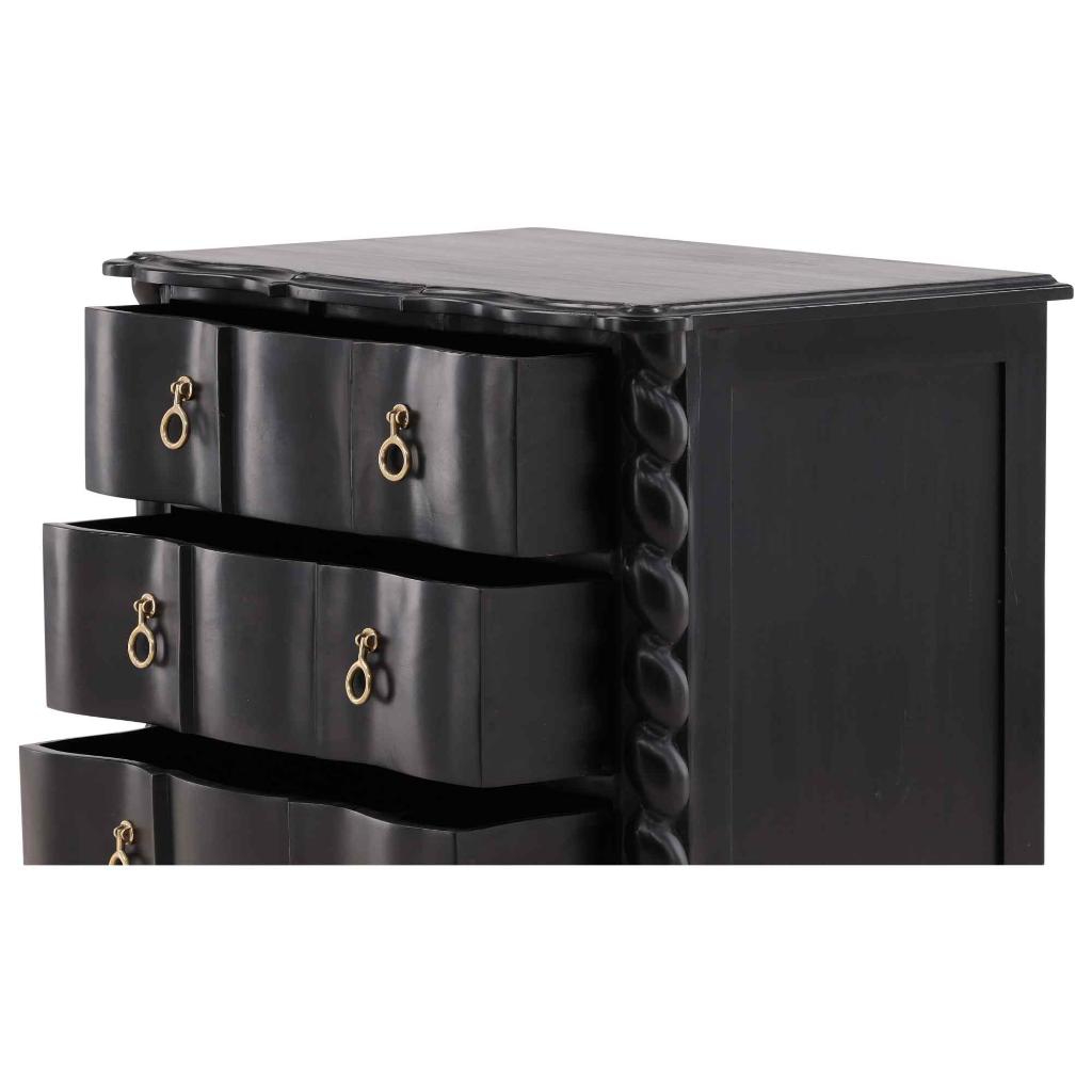 Deeds Wooden Black Chest