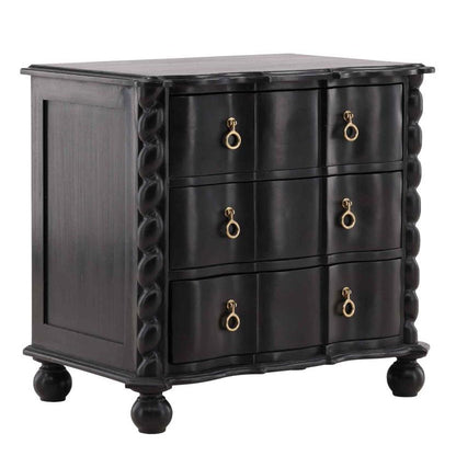 Deeds Wooden Black Chest