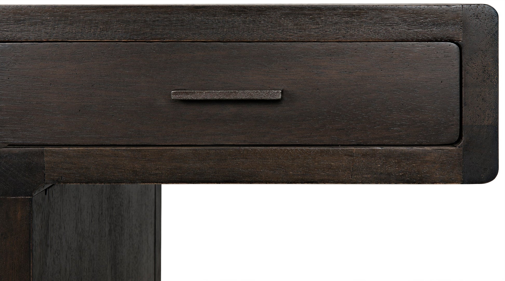 Degas Desk, Ebony Walnut Wood Desk With Drawers-Home Office Desks-Noir-Sideboards and Things