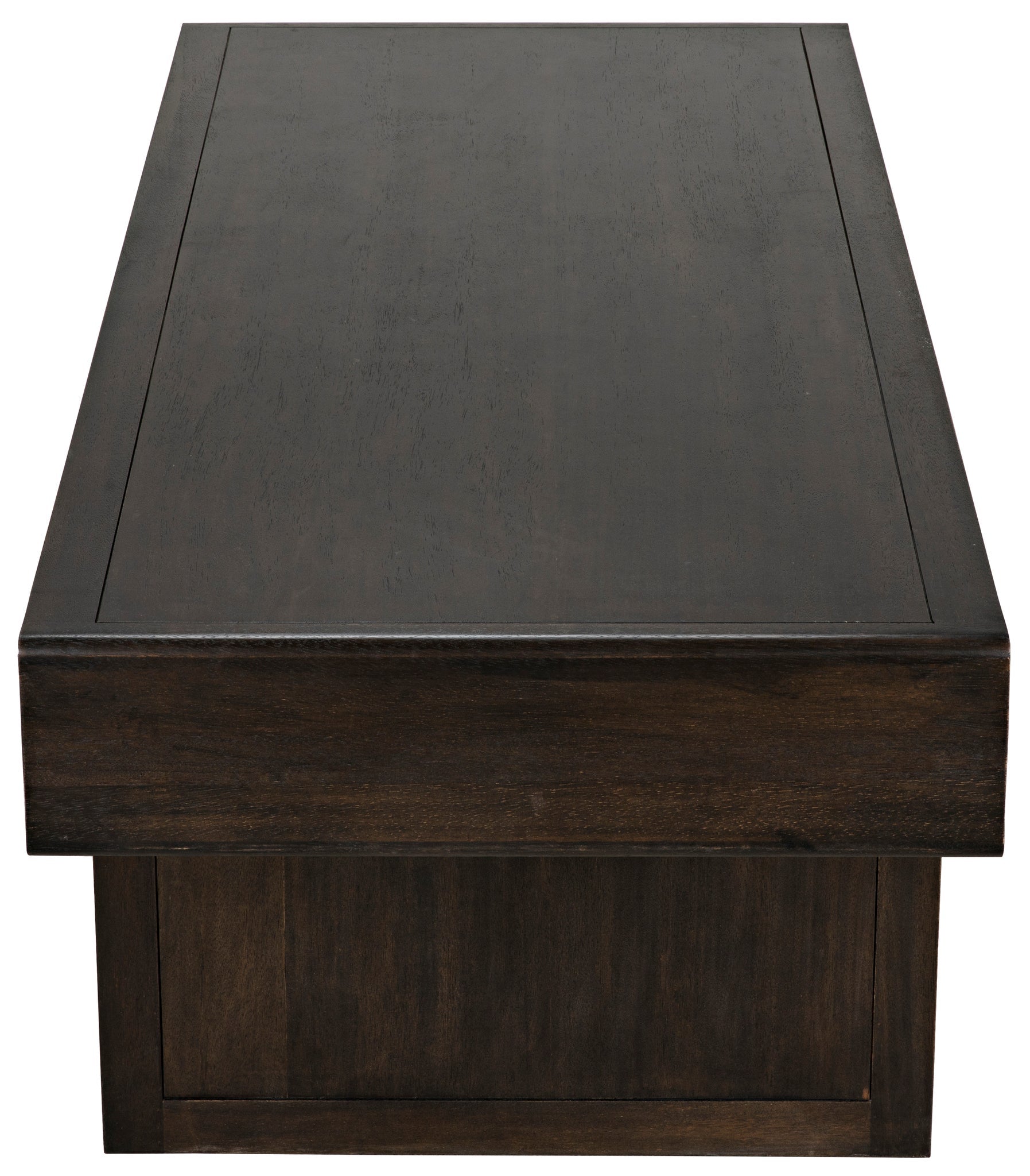 Degas Desk, Ebony Walnut Wood Desk With Drawers-Home Office Desks-Noir-Sideboards and Things