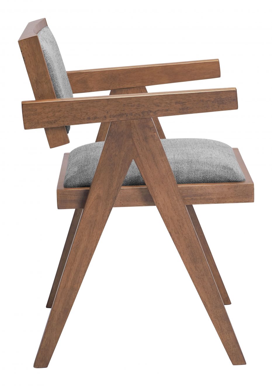 Zuo Modern Delhi Grey Fabric Dining Chair 2PC