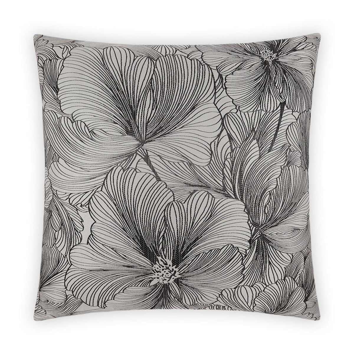D.V. Kap Delhi Smoke Grey Throw Pillow With Insert