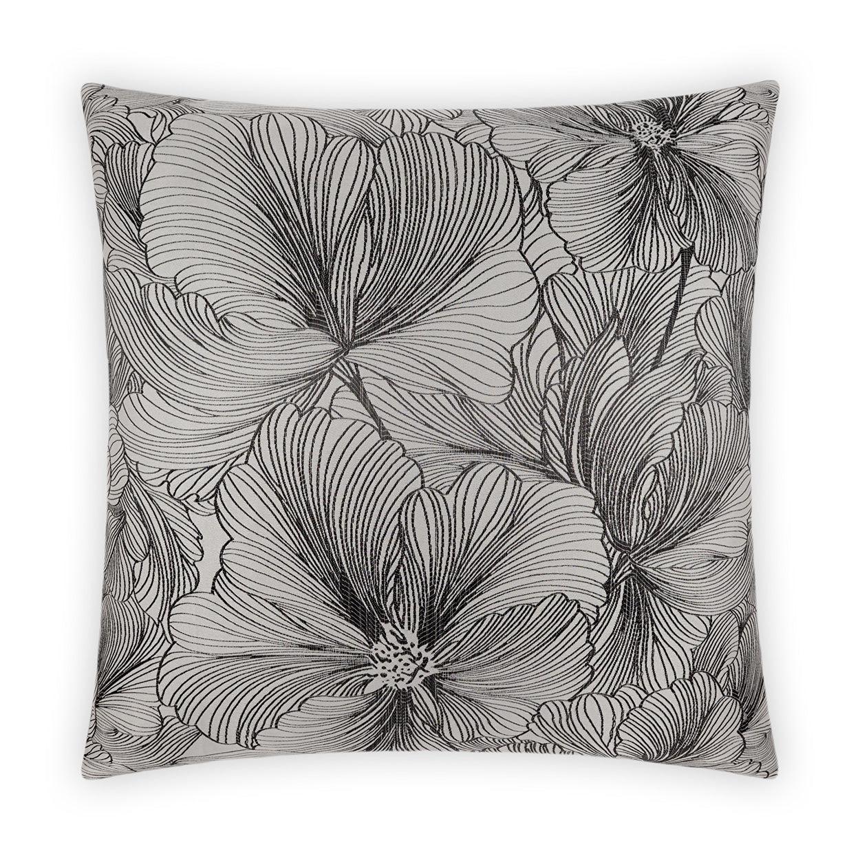 D.V. Kap Delhi Smoke Grey Throw Pillow With Insert