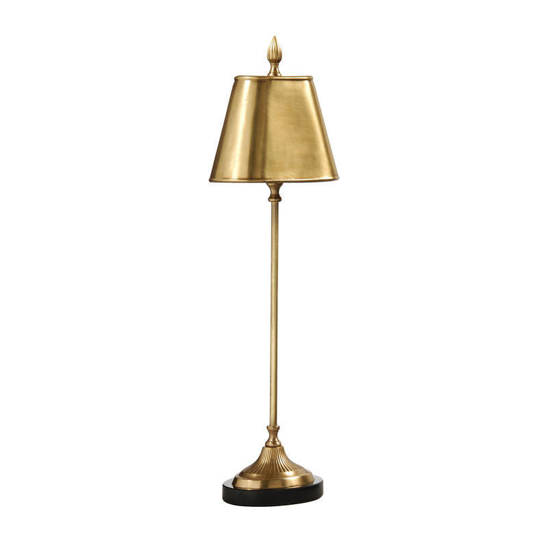 Wildwood Delicate Console Solid Brass Table Lamp