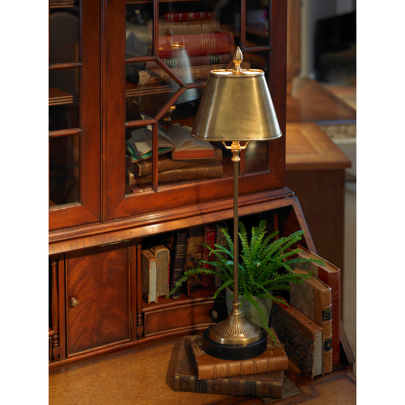 Wildwood Delicate Console Solid Brass Table Lamp