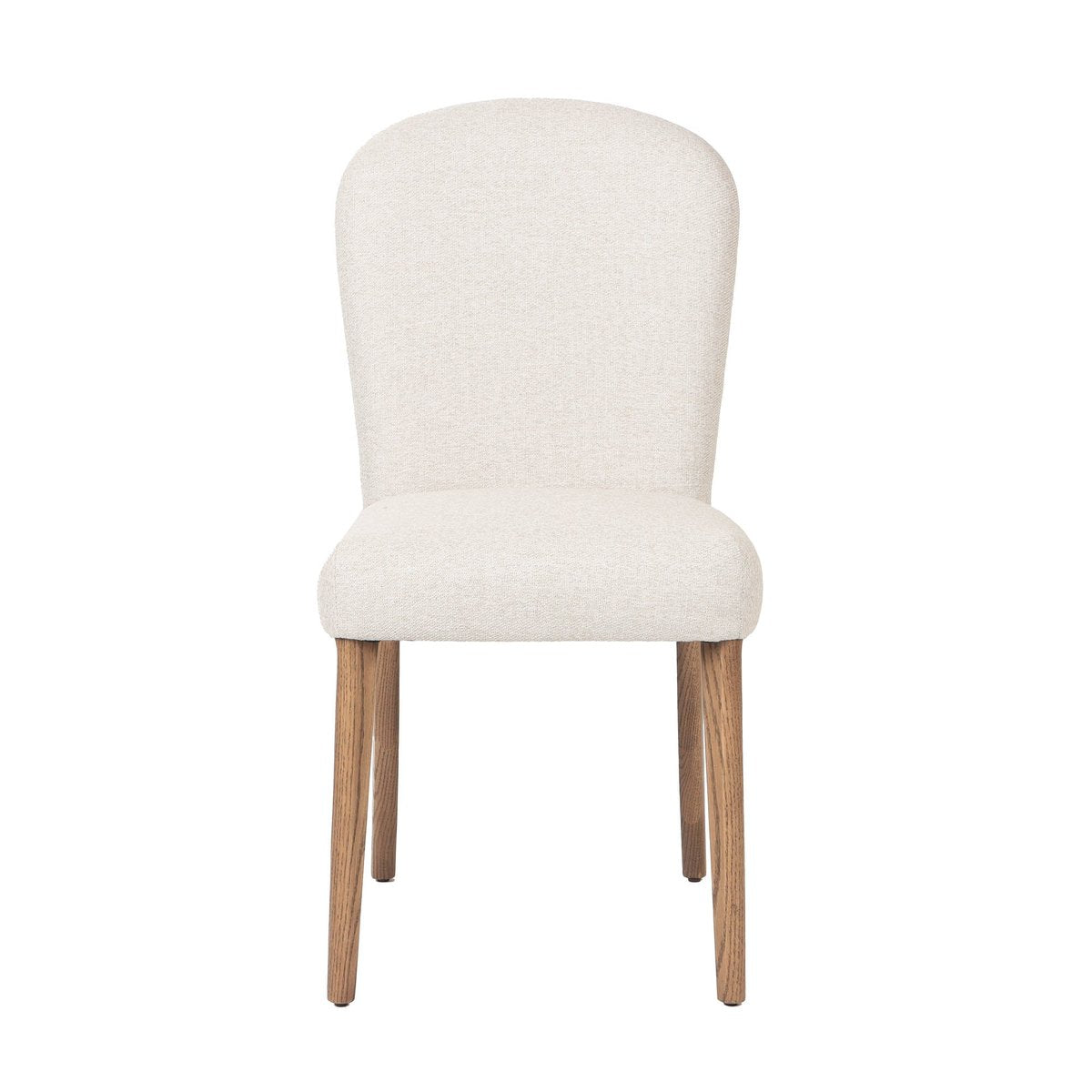 LH Home Delilah Beige Fabric Armless Dining Chair (Set of 2)