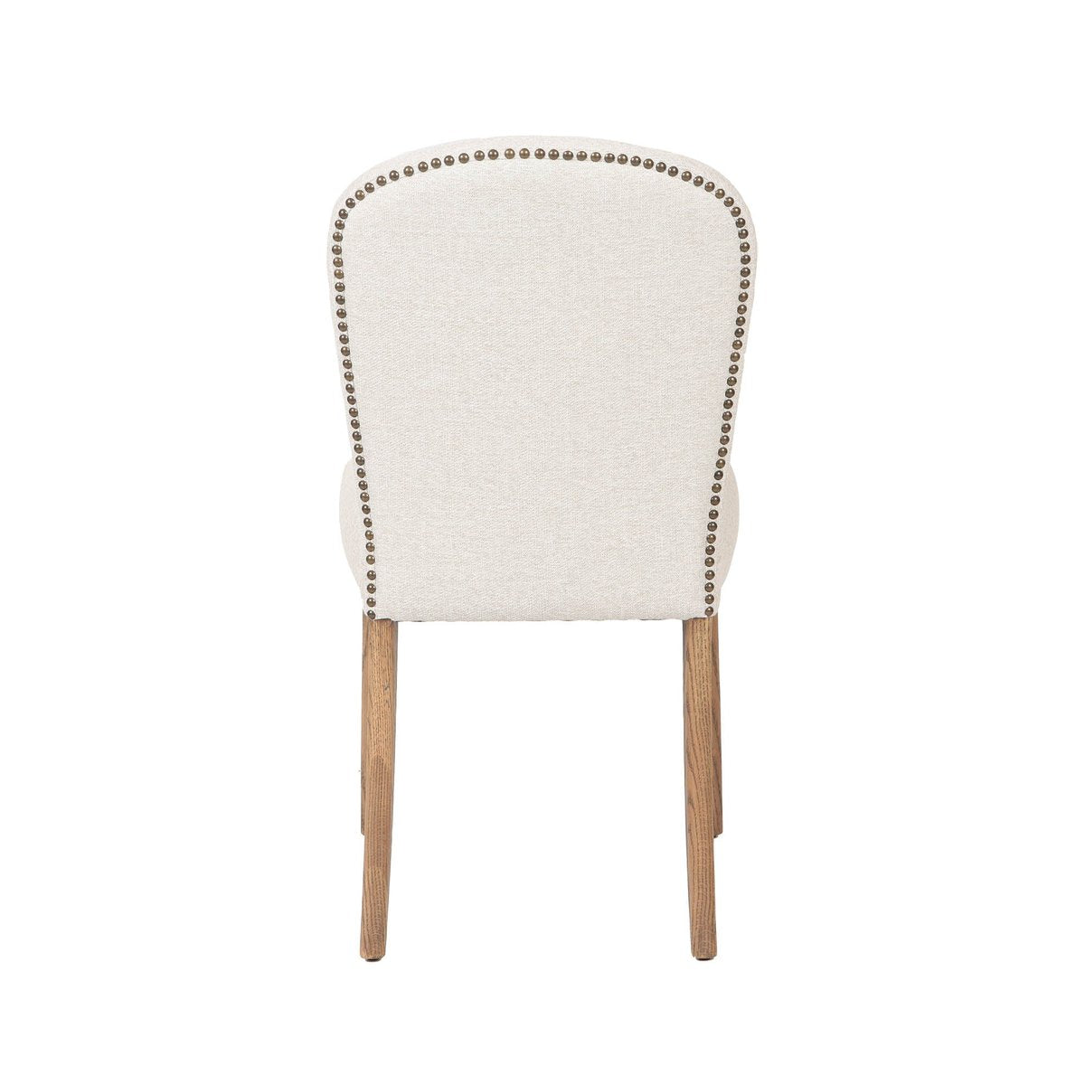 LH Home Delilah Beige Fabric Armless Dining Chair (Set of 2)