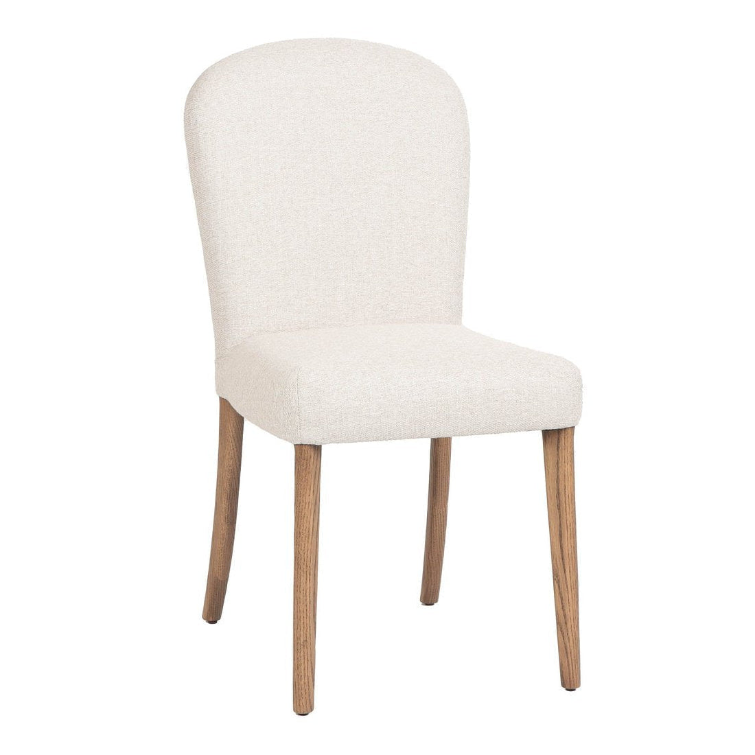 LH Home Delilah Beige Fabric Armless Dining Chair (Set of 2)