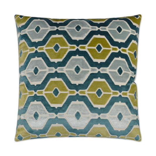 Dellan Pillow - Teal-Throw Pillows-D.V. KAP-LOOMLAN