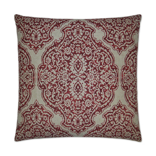 Delmonico Pillow - Red-Throw Pillows-D.V. KAP-LOOMLAN