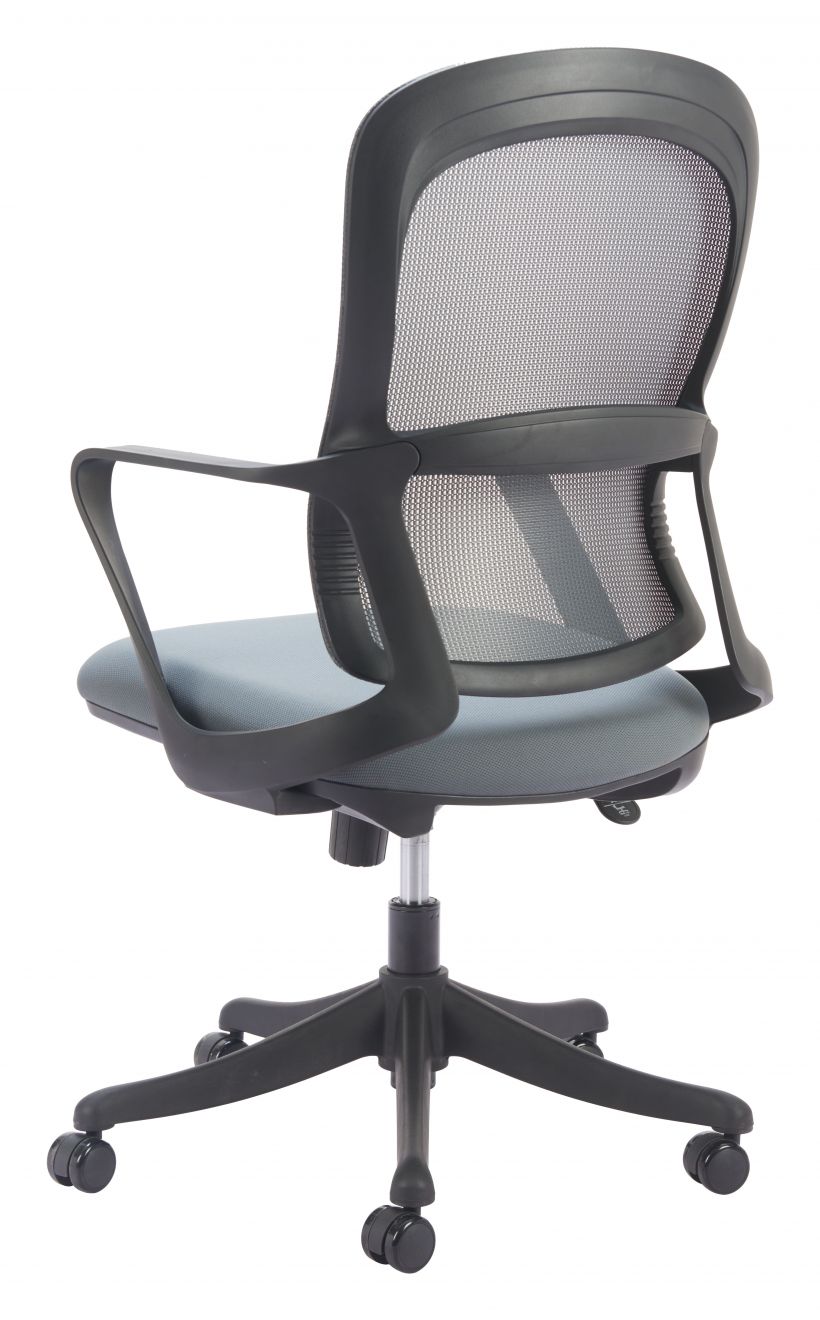 Zuo Modern Delo Grey Mesh Fabric Office Chair