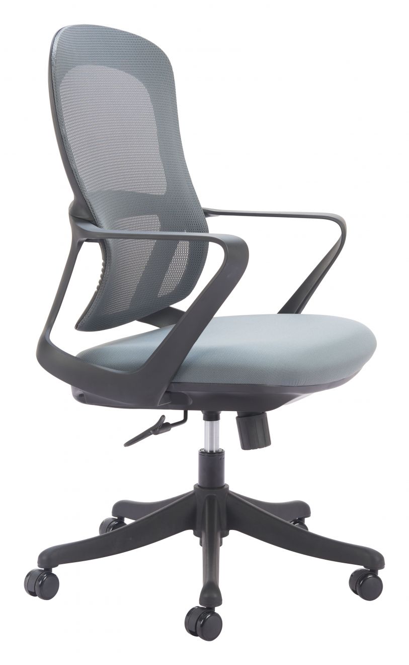 Zuo Modern Delo Grey Mesh Fabric Office Chair