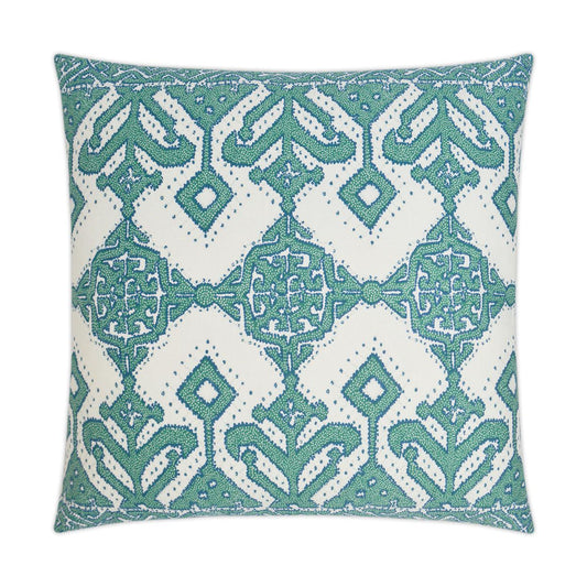 Demarco Pillow - Emerald-Throw Pillows-D.V. KAP-LOOMLAN