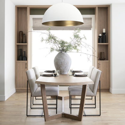 Mercana Denver Wooden Brown Dining Table