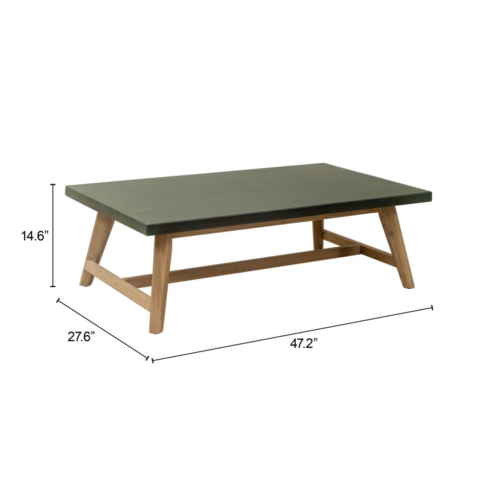 Zuo Modern Dert Terrazzo Top Rectangular Coffee Table