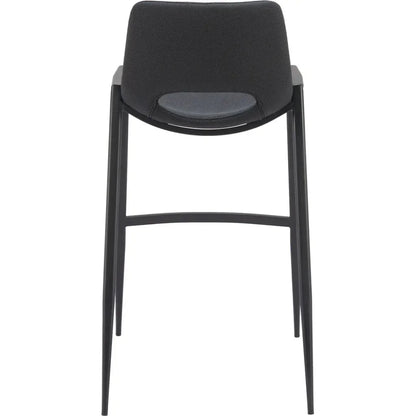 Desi Barstool (Set of 2) Black - LOOMLAN - Zuo Modern - Bar Stools