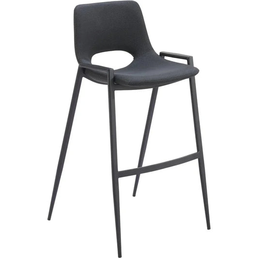 Desi Barstool (Set of 2) Black - LOOMLAN - Zuo Modern - Bar Stools