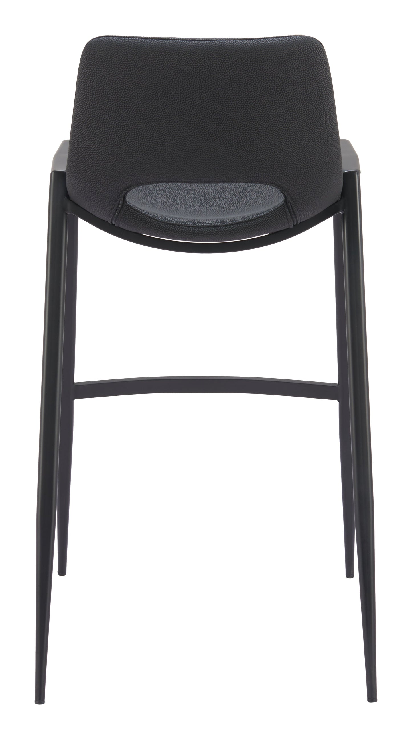 Desi Barstool (Set of 2) Black-Bar Stools-Zuo Modern-LOOMLAN