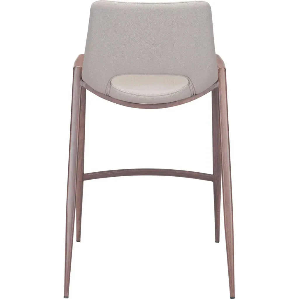 Desi Counter Chair (Set of 2) Beige - LOOMLAN - Zuo Modern - Counter Stools