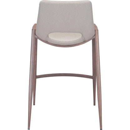 Desi Counter Chair (Set of 2) Beige - LOOMLAN - Zuo Modern - Counter Stools