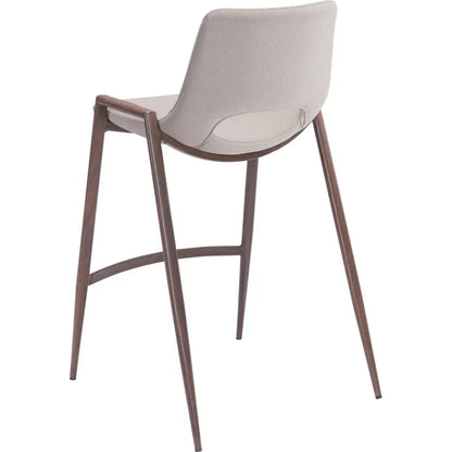 Desi Counter Chair (Set of 2) Beige - LOOMLAN - Zuo Modern - Counter Stools