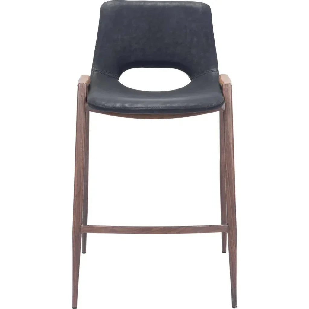 Desi Counter Chair (Set of 2) Black - LOOMLAN - Zuo Modern - Counter Stools