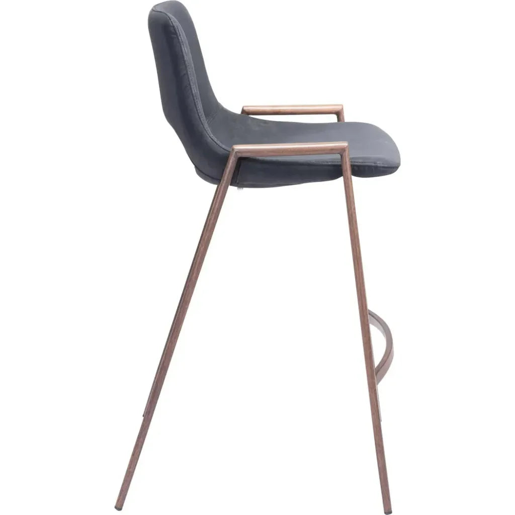 Desi Counter Chair (Set of 2) Black - LOOMLAN - Zuo Modern - Counter Stools